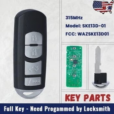 Smart Keyless Remote Key Fob for Toyota Yaris Yaris IA 2017 - 2020 WAZSKE13D01