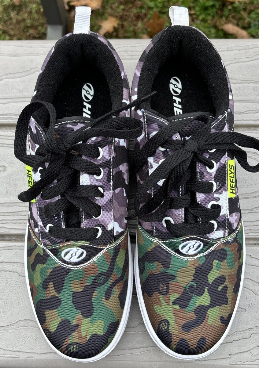 Heelys Men's Sz 8 PRO 20 Camo Multi Color Green Gray Roller Skate