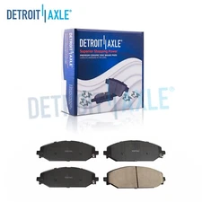 Front Ceramic Brake Pads w/Hardware for 2019-2024 Ram 1500 Jeep Grand Wagoneer L
