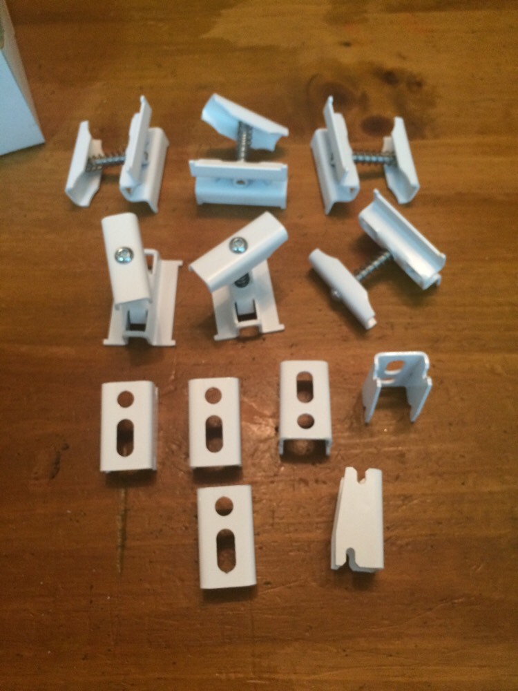 X6 Clamps And X6 Wall Brackets For Column Radiators White Acova Type eBay