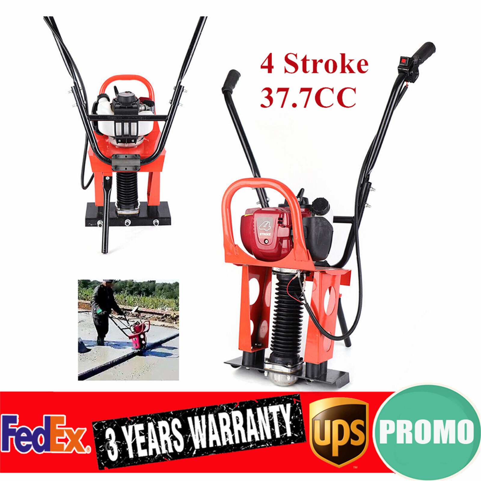 GX35 Concrete Screed Engine 37.7cc 4 Stroke Gas Concrete Wet Power Screed Cement