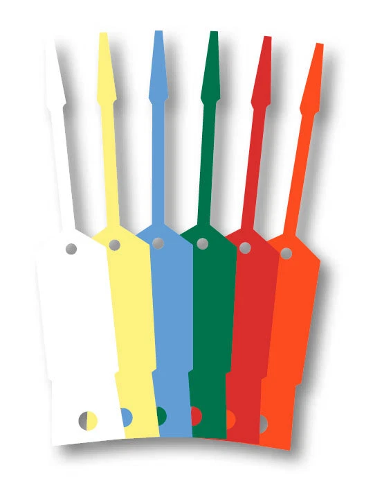 DONKEY AUTO PRODUCTS Self-Lock Arrow ID Vinyl Key Tags (1000 per pack) (Form # SLKT)