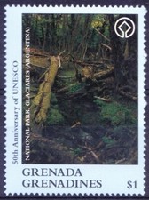 Grenada Gr. 1997 MNH, Glaciares National Park in Argentina, UNESCO