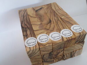 15~Bethlehem Olive Wood Pen Blanks ~4 SIDES~EXTREMELY FIGURED DARK GRAINS AROUND 15~Bethlehem Olive Wood Pen Blanks ~4 SIDES~EXTREMELY FIGURED DARK GRAINS AROUND