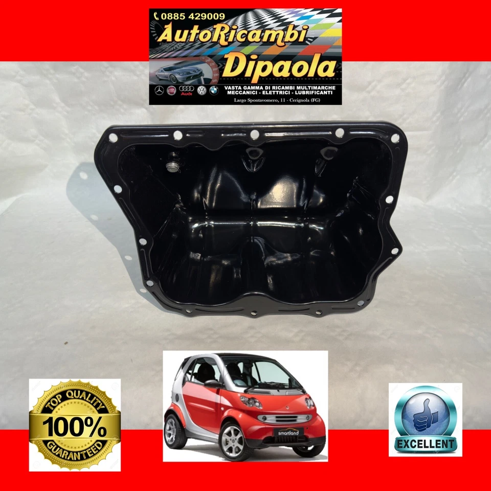 COPPA OLIO MODIFICATA SMART FORTWO COUPE CABRIO 450 (98-07) CON TAPPO SCARICO - Immagine 2 di 3