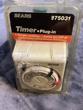 Vintage Sears Variable Plug In Timer Wall Outlet NEW IN BOX w/ Instructions