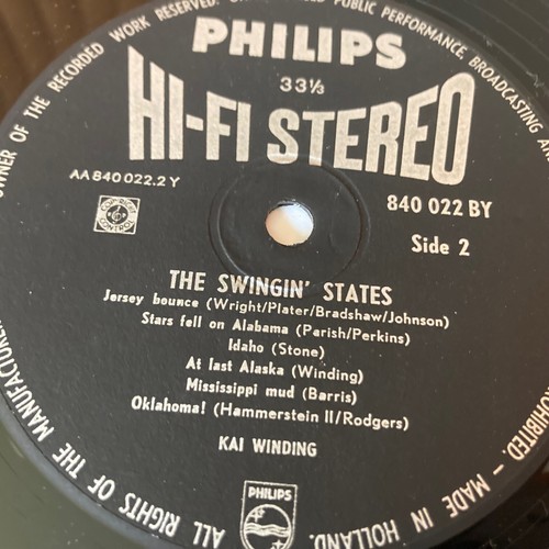 SWINGIN' STATES IMPORT FIRST PRESS KAI WINDING VINYL LP RECORD ALBUM PHILIPS !! - Picture 5 of 6