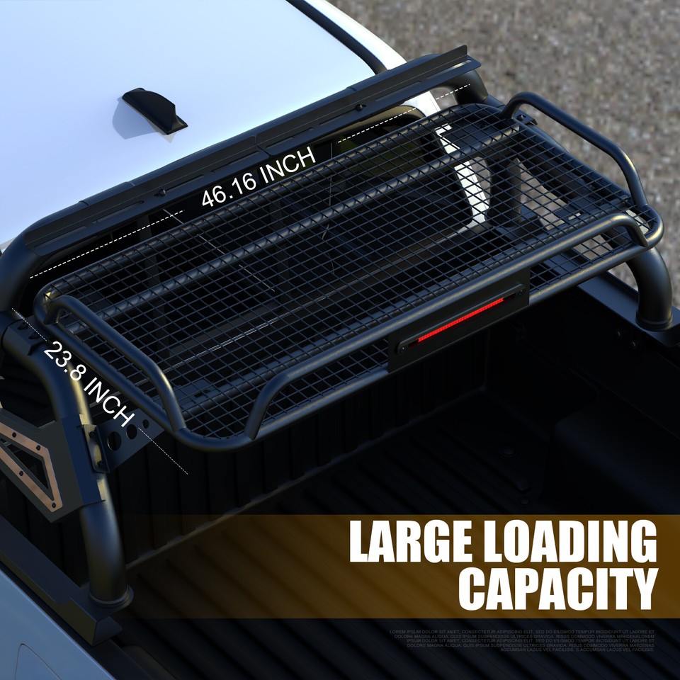 Adjustable Chase Rack Roll Bar w/Pallet Racking For Toyota Tacoma TRD ...