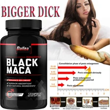 Organic Black Maca Root 1000 Mg for Workout Stamina & Strength，Sexual Health