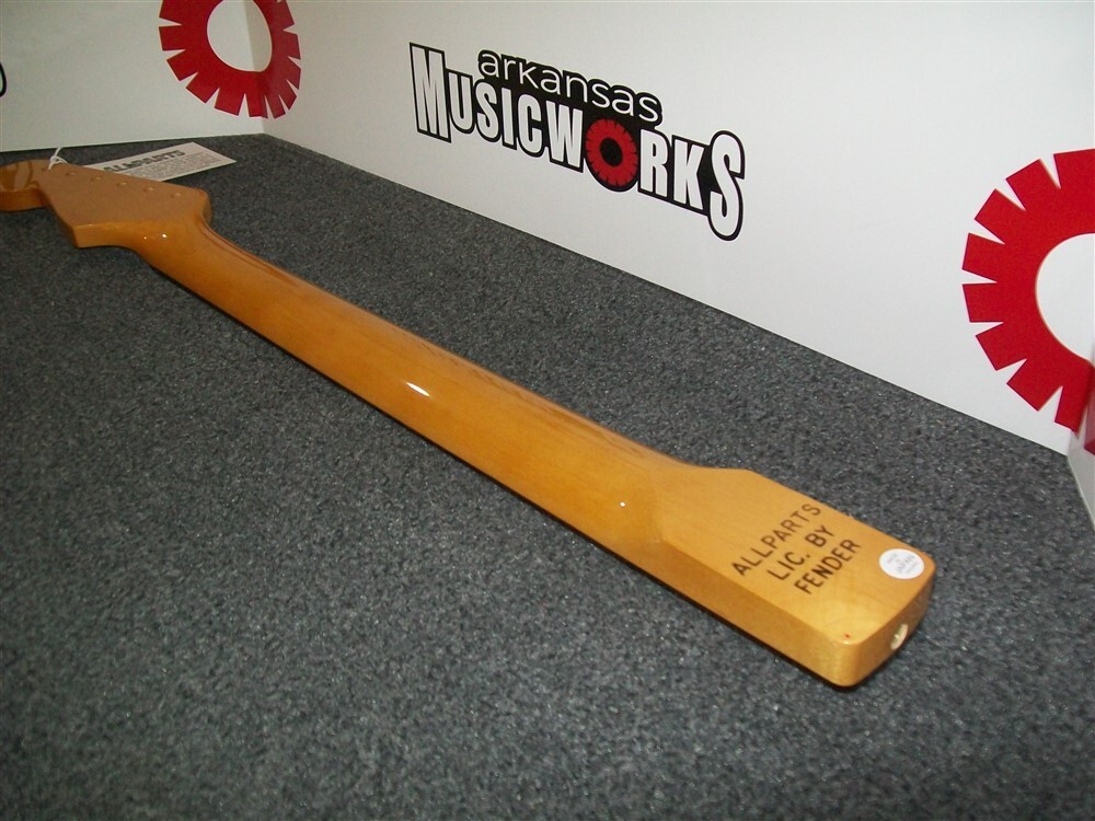 NEW - Allparts Fender Licensed Strat Neck, Maple, Nitro Finish
