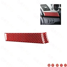For Mitsubishi Lancer 2008-15 Red Carbon Fiber Driver Side Dashboard Cover Trim