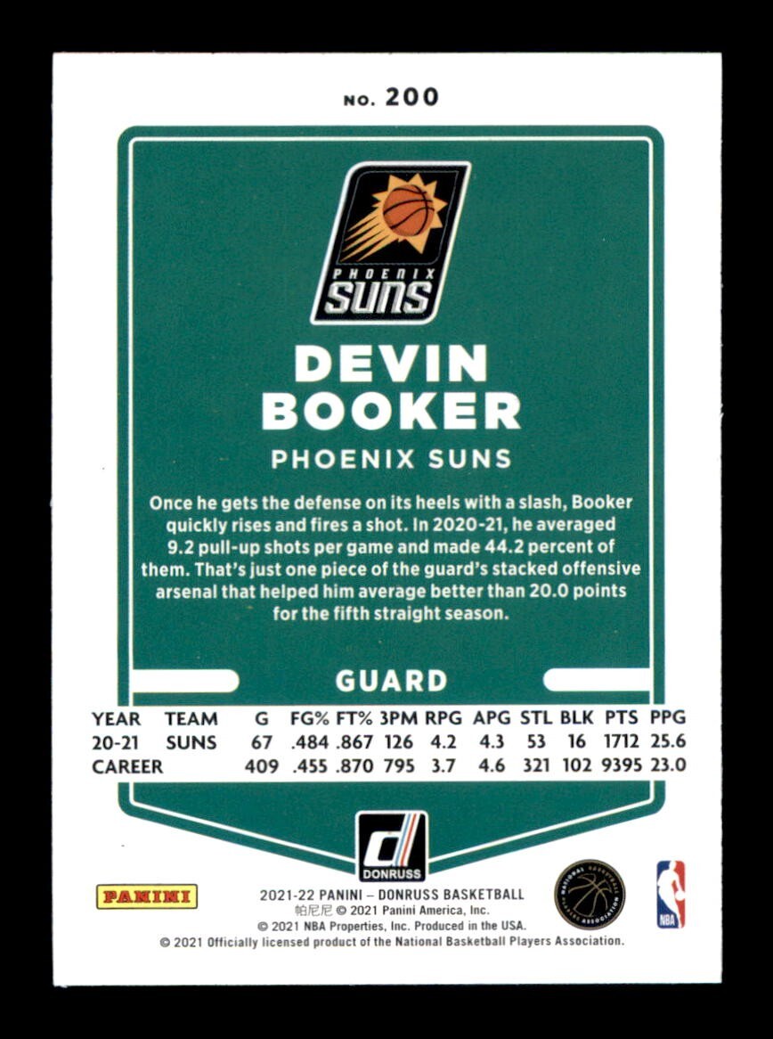 2021-22 Panini Donruss Holo Green & Yellow Laser Devin 2021-22 Panini Donruss Holo Green & Yellow Laser Devin