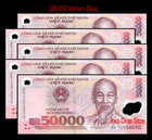 250,000 VietNam Dong 5 x 50,000 Dong Notes Uncirculated Only 3 Sets Left