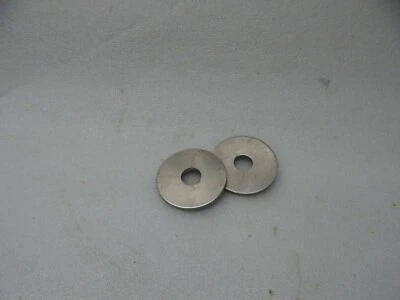 NO BRAND NAME (10) aluminum washers 2" OD x 9/16 "ID x .1/8" thick disc 2 X .560 X.125
