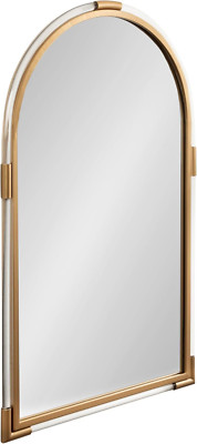 Modern Glam Gold Arch Mirror, 22x34, Acrylic Decor for Bathroom Vanity