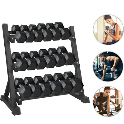 Porta Manubri In Legno Meanswood | Per 10 Pesi (max 90kg) | Design Triangolare | Eco-Friendly - Foto 4