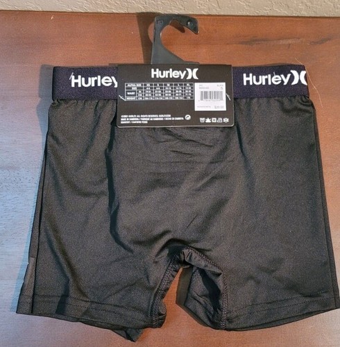 New! HURLEY Big Boy's Performance Boxer Briefs Underwear 2 Pack Black Free Ship - Picture 13 of 13