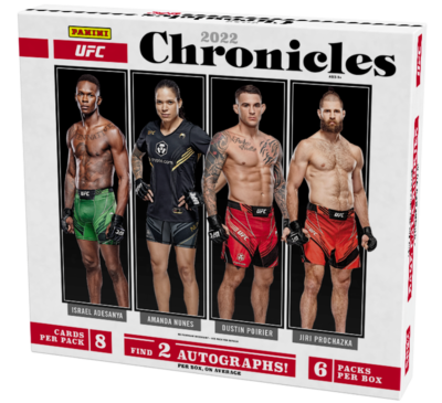 2022 Panini Chronicles UFC Trading Cards Hobby Box - 2