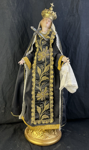 Madonna Addolorata Dolosa manichino 57 cm statua Vestita devozionale - Foto 1 di 15