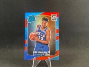 2017-18 PANINI DONRUSS OPTIC MARKELLE FULTZ #200 RATED ROOKIE RED PRIZMS 77/99