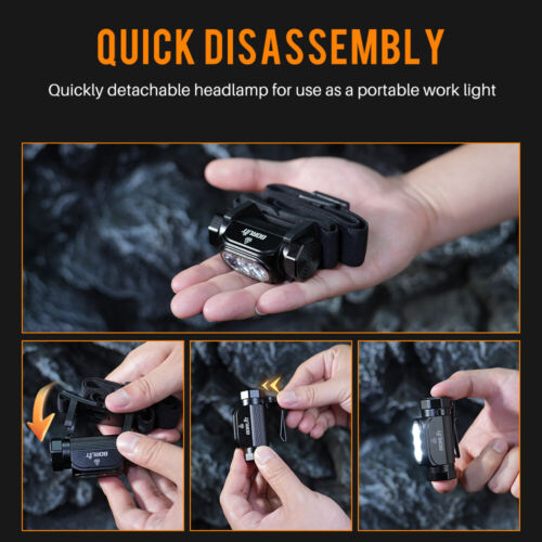 1200 Lumen LED Headlamp Rechargeable Head Lamp Camping Fishing LED Head Torch - Picture 4 of 16