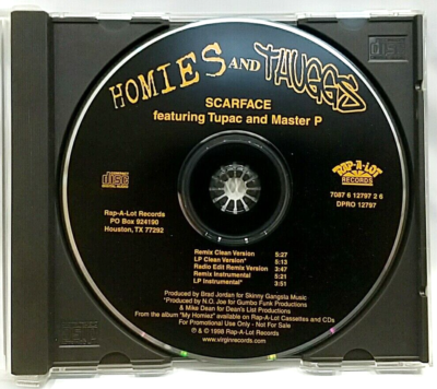 洋楽 g-rap/Lil Smurf & INZ/drama/CD.s CD) Scarface Feat Tupac & Master P ‎– Homies And Thuggs