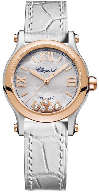 Chopard Happy Sport ホワイトレザー Chopard Happy Sport Mini White/Leather 30 mm for $5,783 for