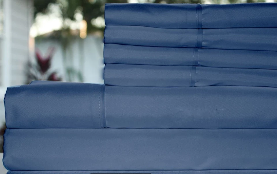 Premium Bamboo 6 pc sheet set silky soft HYPOALLERGENIC Full Queen DEEP POCKETS - Image 2 of 4