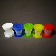 BICCHIERI 8 PZ in plastica pieghevole 120 ML PER CAMPEGGIO VIAGGIO PORTA PILLOLE