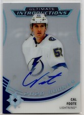2020-21 Ultimate Collection Ultimate Introductions Autographs RC #UI73 Cal Foote