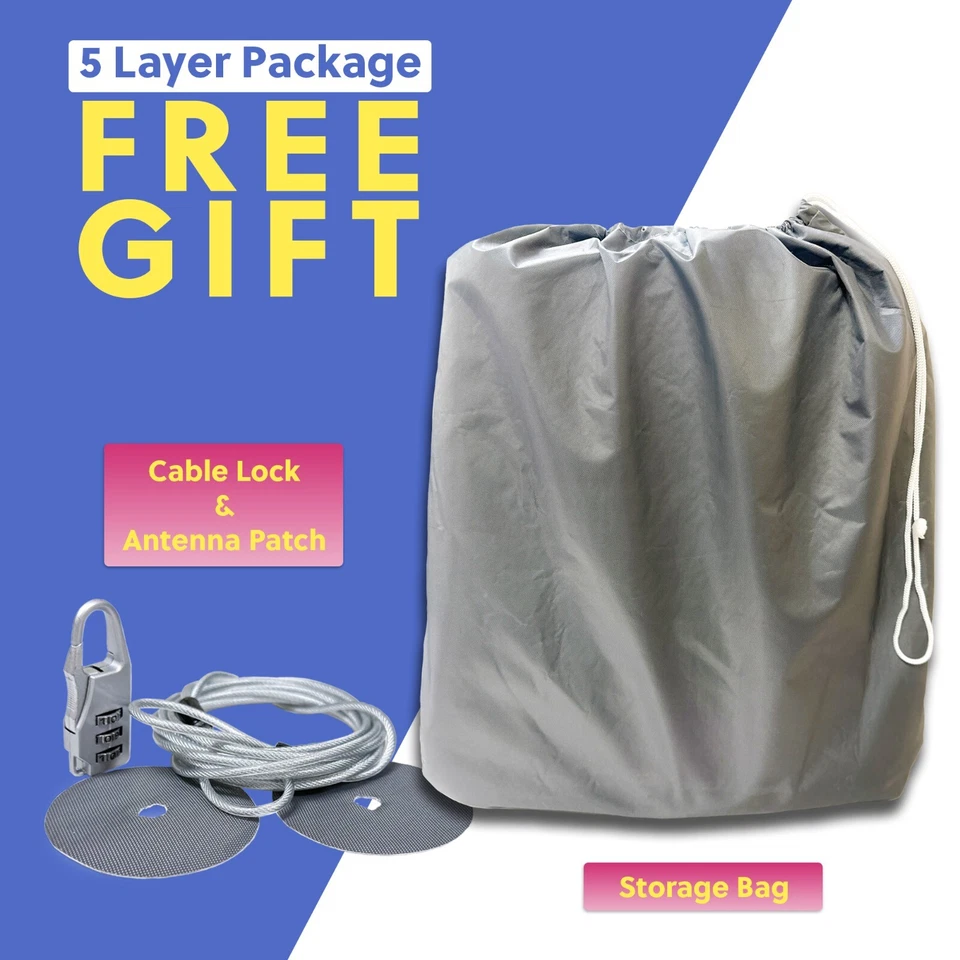 [CCT] 5 capas ajuste semipersonalizado cubierta completa de auto para Ford Fiesta 1976-2019 Foto 4 de 4