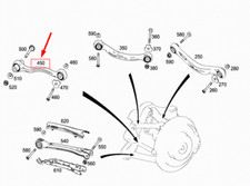 MERCEDES-BENZ SL R231 Querlenker hinten links A2313503200 NEU ORIGINAL