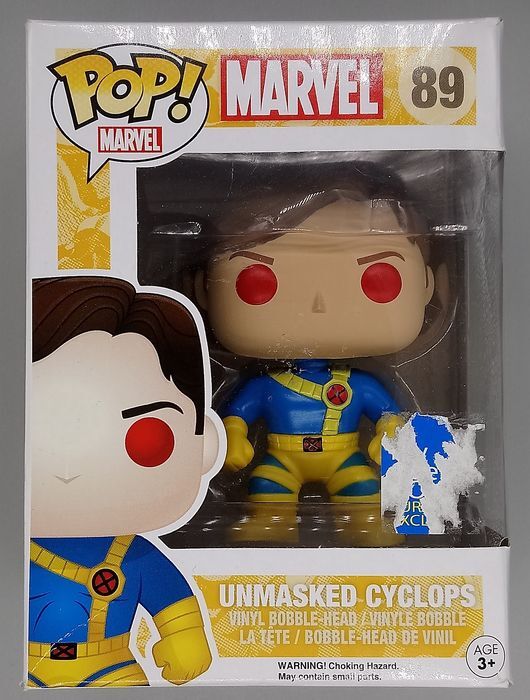 #89 Unmasked Cyclops - Marvel X-Men - Box Damaged Funko Pop In Protector*