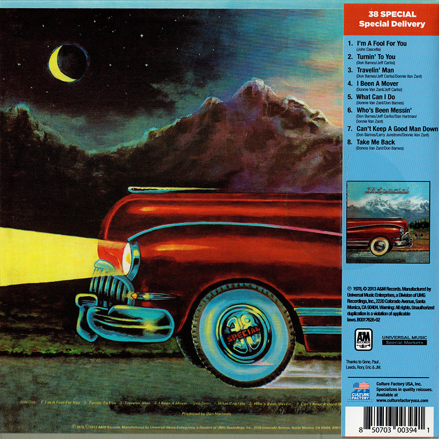 38 Special ~ Special Delivery (1978) CD 2013 Culture Factory USA
