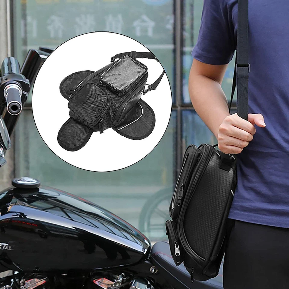 Motorcycle Black Oil Fuel Tank Bag Luggage Waterproof for Honda CBR500R CBR650F - Image 2 of 4
