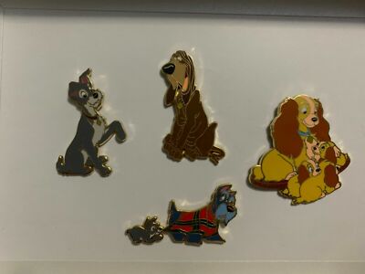 Lady and the Tramp - 4 Pin Booster Collection Disney Pin Set