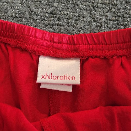 Y2K Xhilaration Capri Pants Size XS 4/6 Girls Red Cargo Drawstring Crop - Picture 5 of 10