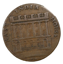 1792 Yorkshire Huddersfield John Downing Halfpenny Conder Token D&H-14 RR