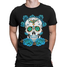 Mexican Sugar Skull Day Of The Dead Muertos T-Shirt Celebrate Life and Love#DOTD