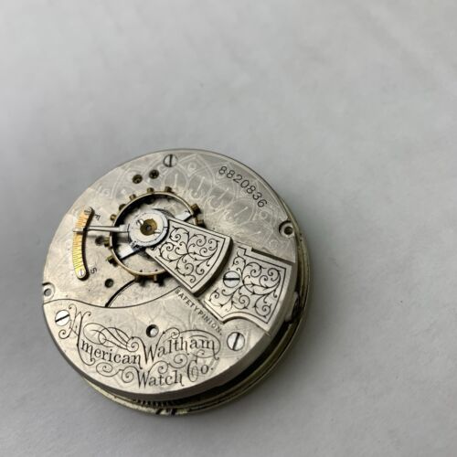 Waltham Taschenuhrwerk & Zifferblatt Grade Sterling 18er 7 Juwel Modell 1883 läuft - Bild 10 von 10