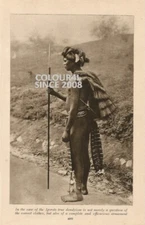 IGOROTS MAN C 1920 PHOTO ILLUSTRATION PRINT 