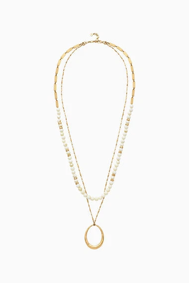 Natia layered best sale necklace