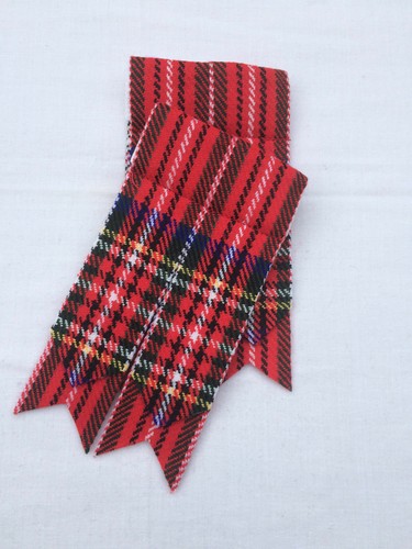 Neu Scottish Kilt Sockenblitze verschiedene Tartans/Kilt Schlauchblitze spitz - Bild 3 von 12