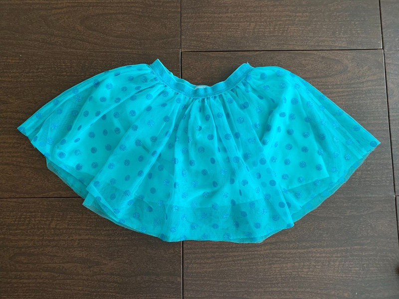 The Children's Place Tulle Layered Twirling Polka Dot Skirt Size 7/8