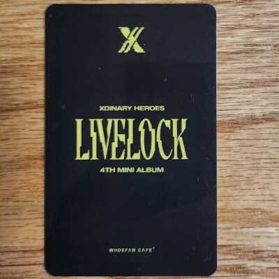 Xdinary Heroes ガオン whosfan 購入特典 Gaon Official Whosfan Lucky Draw Photocard Xdinary Heroes Livelock