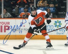 Jett Luchanko signed Philadelphia Flyers action 8x10 photo  autograph   PROOF