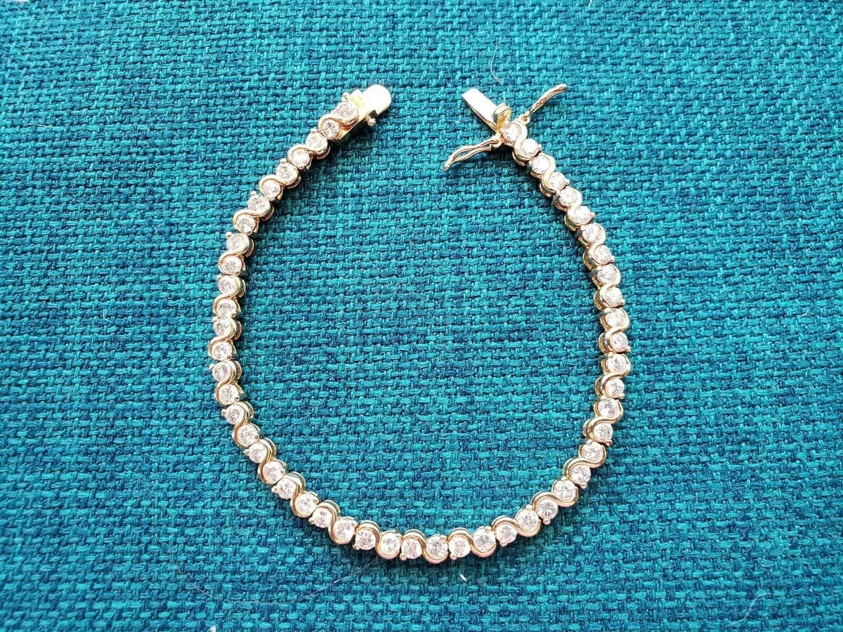 Tennis bracelet stamped roman deals