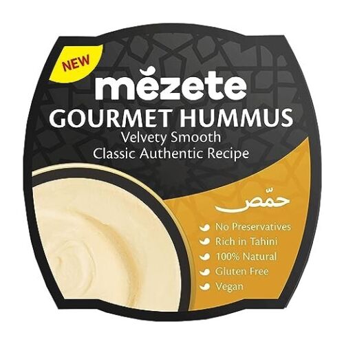WYPRZEDAŻ: Partia 14: Mezete Classic Hummus, 100% wszystkie naturalne spready i dipy, 7,5 uncji - Zdjęcie 1 z 6