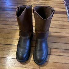 Wolverine Men's Brown Leather Work Boots W04727 - Size 10EW (not Steel Toe)
