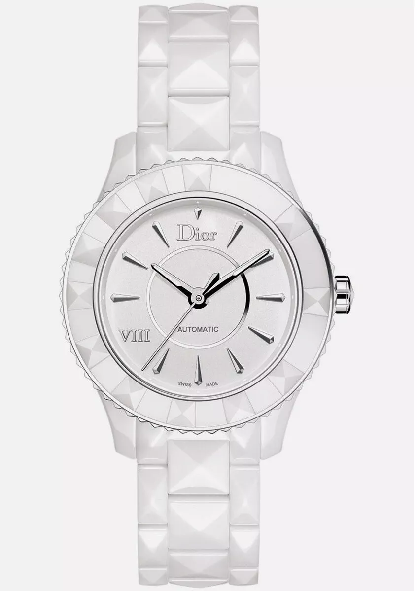 Montre automatique Christian Dior VIII 38 mm CD1245E3C001 cadran blanc céramique cadran blanc